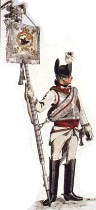 Штандарт-юнкер полка Garde-du-Corps (№13), 1762 г.